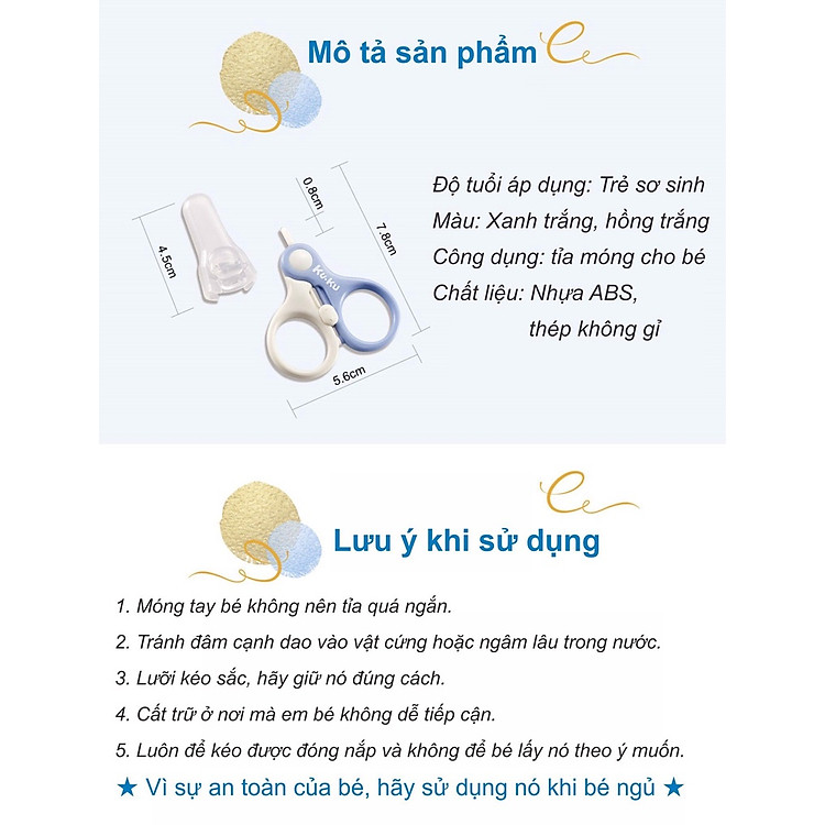 Kéo Cắt Móng Tay An Toàn Ku.Ku Chính hãng Giá rẻ - Hình ảnh 5
