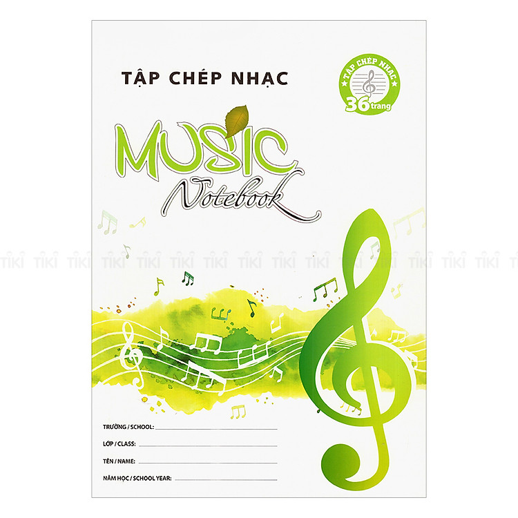 Sách Tập Chép Nhạc (Màu Xanh Lá)