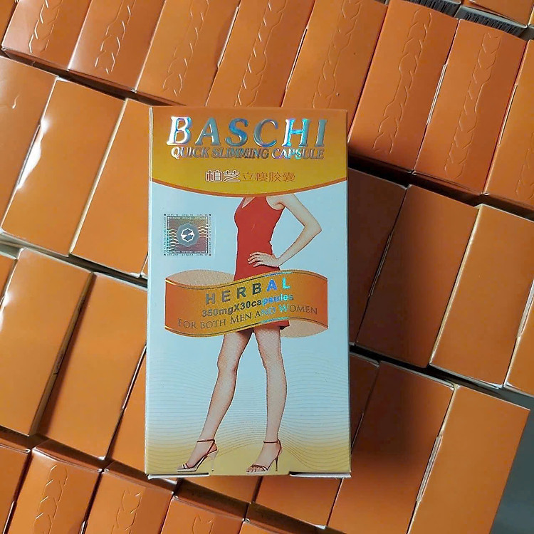 Viên uống giảm cân Baschi ( Auth ), nhập khẩu Thái Lan, hộp 30 viên, dạng vỉ, tăng cường chuyển hóa mỡ thừa