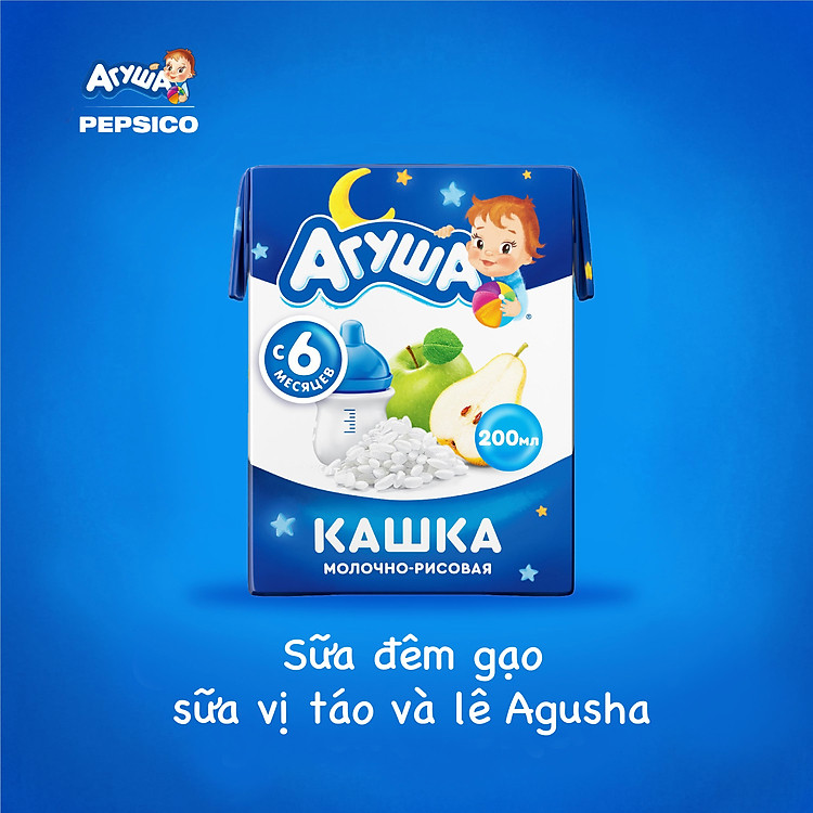 Sữa đêm ăn dặm Agusha vị táo lê Chất lượng Tiết kiệm - Hình ảnh 2