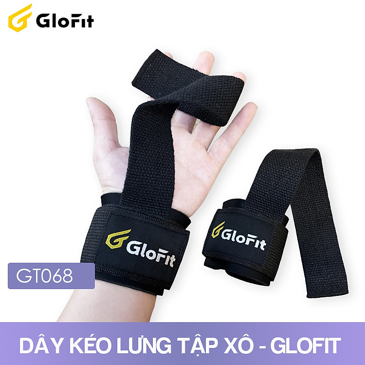 Dây Kéo Lưng Tập Xô Glofit - GT068, Dây Kéo Tập Deadlift giúp phát triển cơ lưng xô, dây kéo lưng cao cấp chính hãng