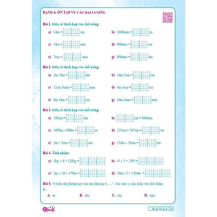 Ôn Tập Hè Toán 2 - Dành cho học sinh lớp 2 lên lớp 3 - Ảnh 7