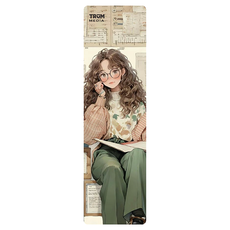 Bookmark Kẹp Sách Hoạ Tiết Cô Gái Hoạt Hình (5 cái) - Ảnh 4