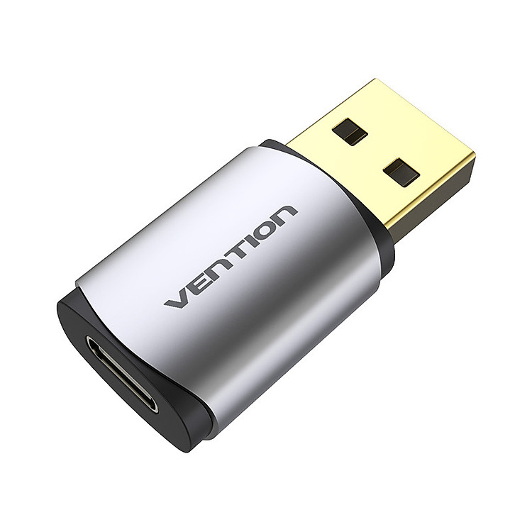 Đầu chuyển đổi USB 2.0 sang Type-c Vention hỗ trợ mic - Hàng chính hãng