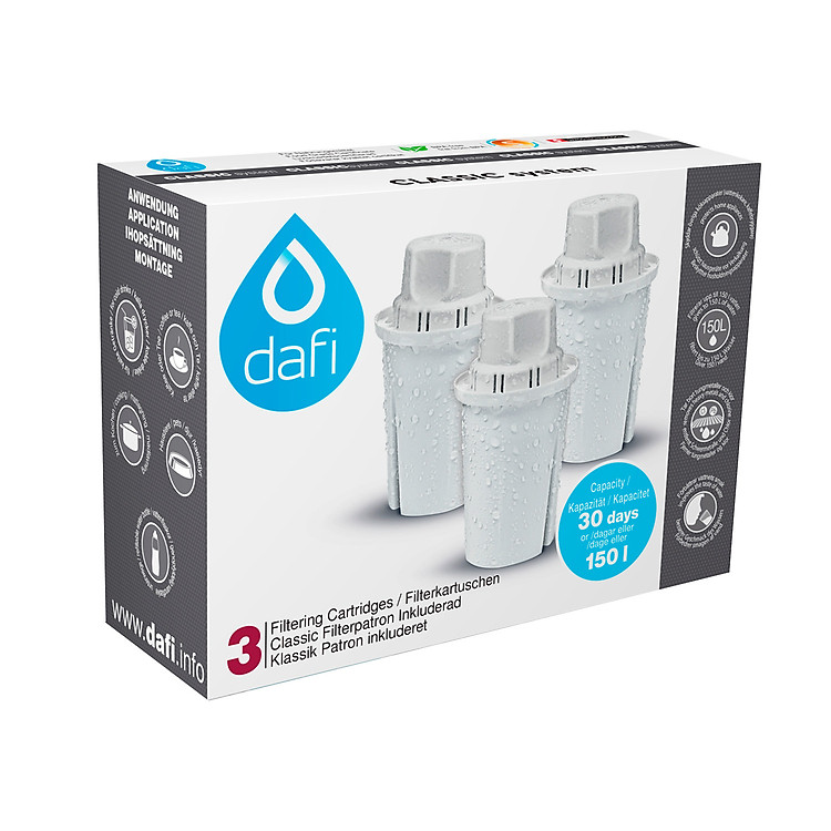 Bộ Lõi Lọc DAFI Classic Water Filter Cartridges (3 Lõi Standard)