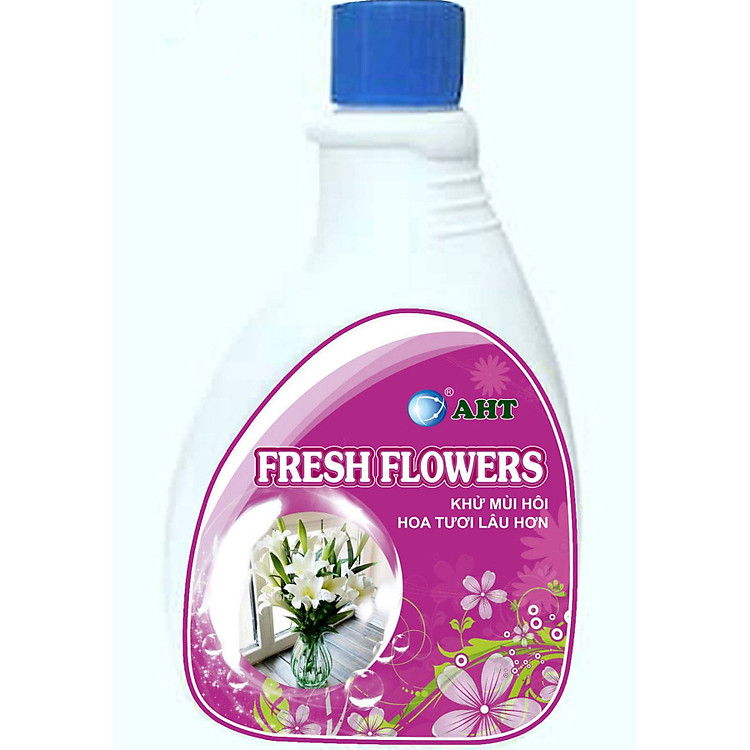 Nước cắm hoa công nghệ nano đồng Fresh Flowers AHT 430ml - giúp hoa lâu tàn, không thối nước