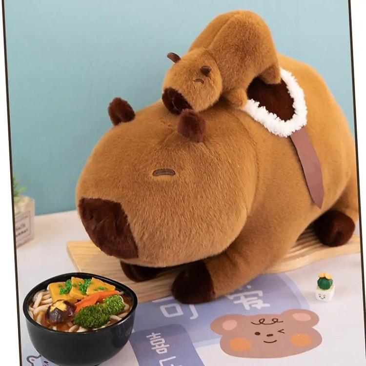 Mua tại Tiki: Mua Thú nhồi bông capybara mẹ con dễ thương Chính hãng Giá tốt