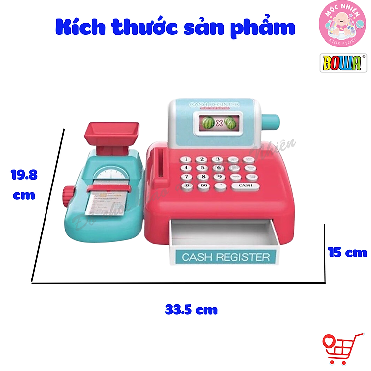Mua Đồ chơi siêu thị Bowa 8352A - Quầy thanh toán Chính hãng Giá rẻ - Hình ảnh 3