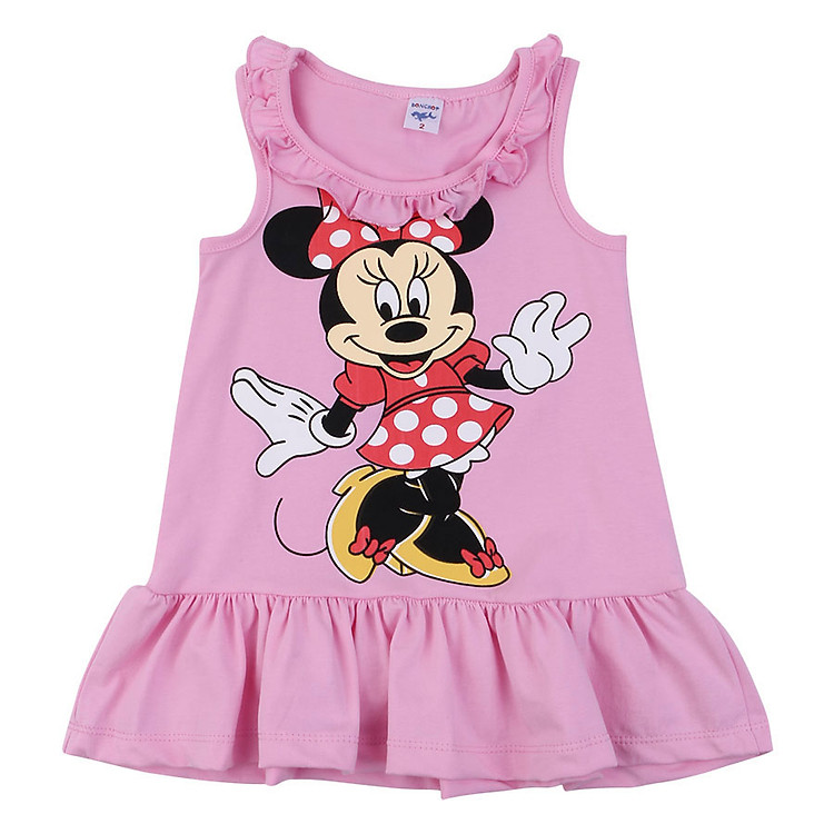 Đầm Bé Gái Mickey BONCHOP ĐBG-8092518HP (Hồng Phấn)