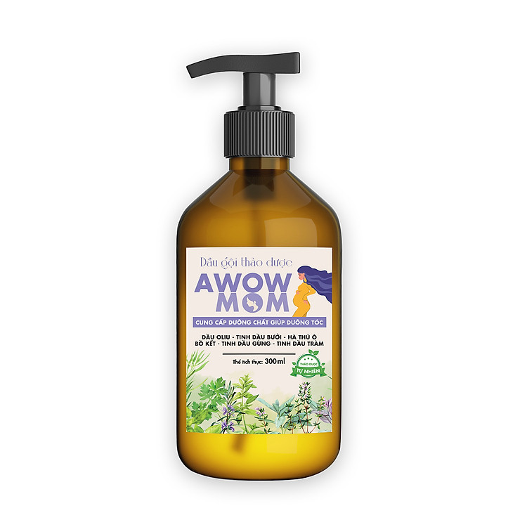 Chọn mua tại Shopee: Dầu Gội Thảo Dược AWOW MOM 300ml mua giá tốt nhất tại Shop Mall