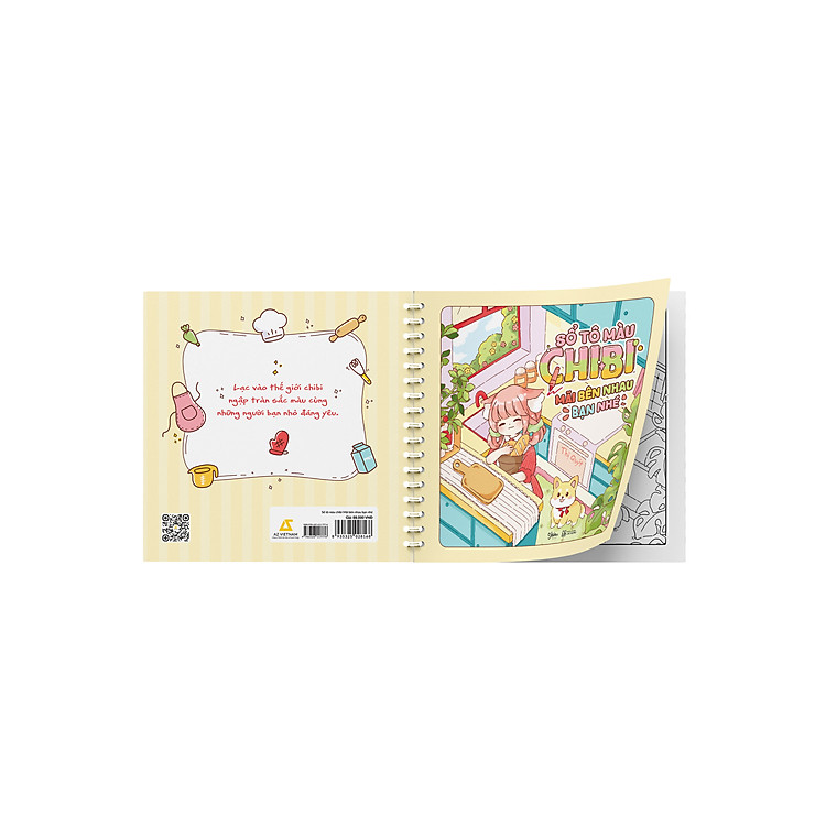 Sổ Tô Màu Chibi Mãi Bên Nhau Bạn Nhé - Ảnh 4