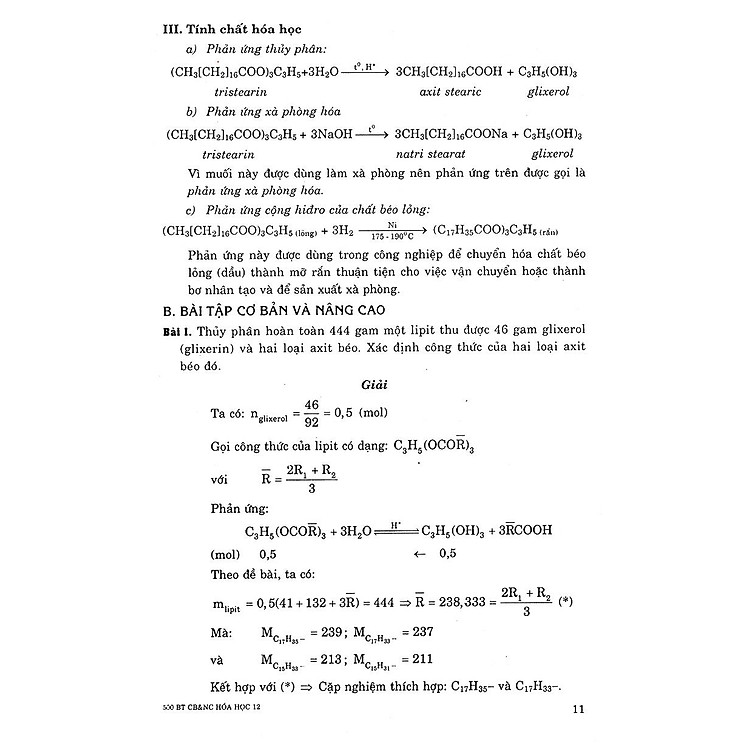 500 Bài Tập Cơ Bản Và Nâng Cao Hoá Học 12 - Ảnh 4