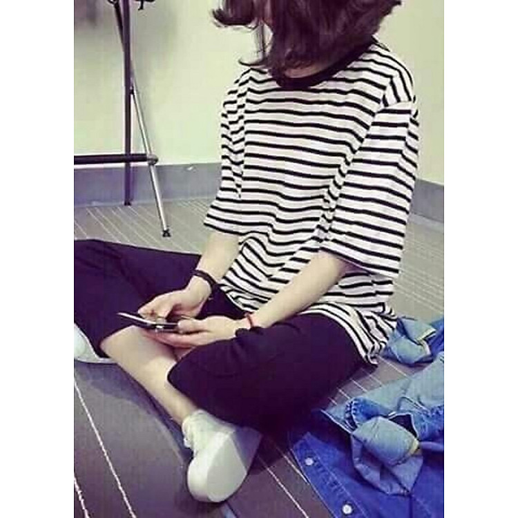 Áo phông kẻ Hàn Quốc