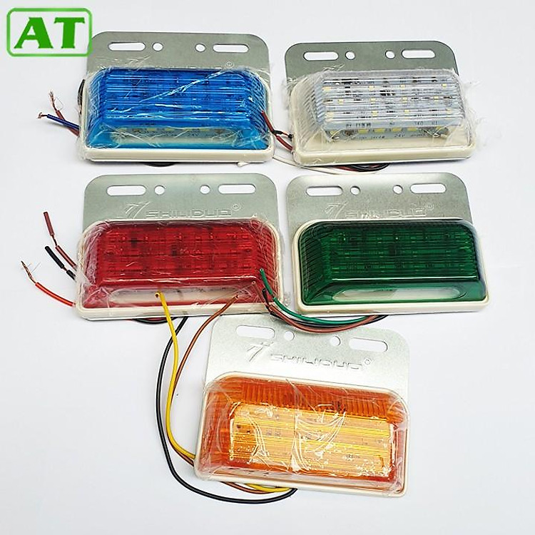 Đèn Led Sườn Xe Tải 12V 24V Có Soi Lốp 5 Màu Tùy Chọn