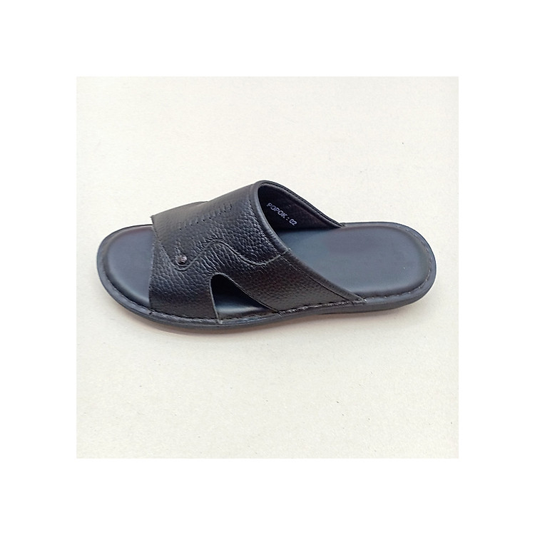 Dép nam quai ngang HÀ NAM da bò thật cao cấp DN245