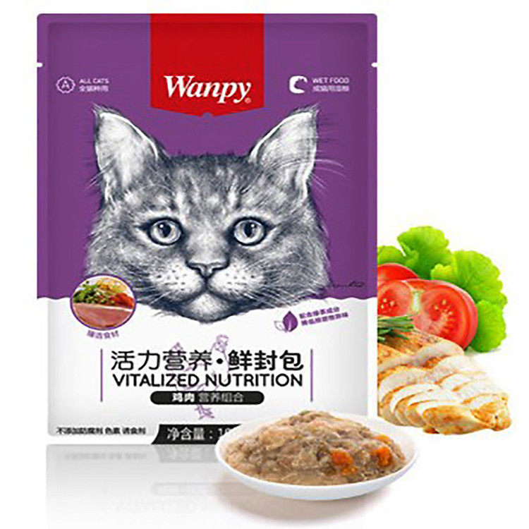Pate Wanpy cho mèo gói 80-100 gr