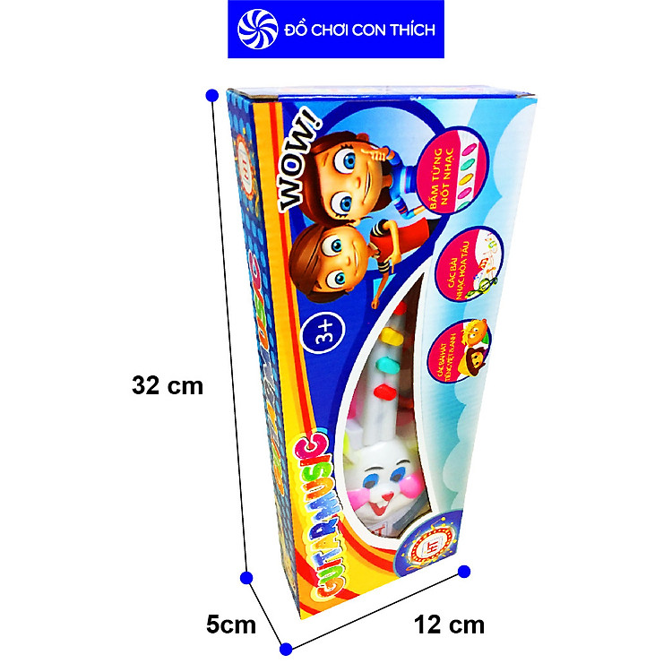 Đàn Guitar thỏ vui nhộn (Pin AA) Chính hãng Tiết kiệm - Hình ảnh 4