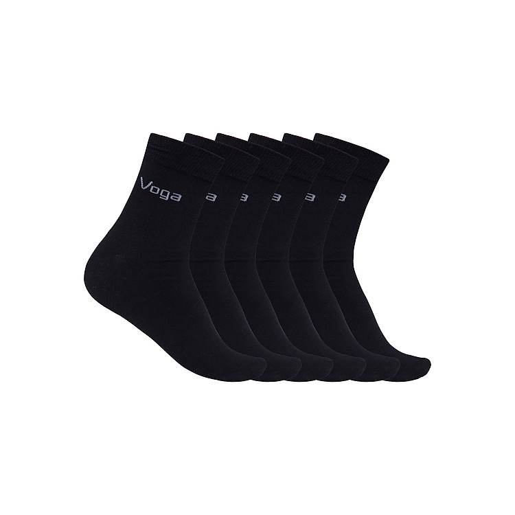 Set 3 Đôi Tất Vớ Nam Voga Cổ Cao Sợi Cotton