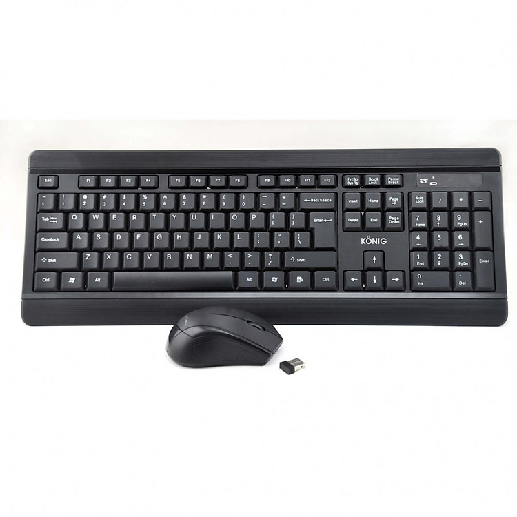 Bộ bàn phím chuột không dây Konig KC640 - Hàng Chính Hãng