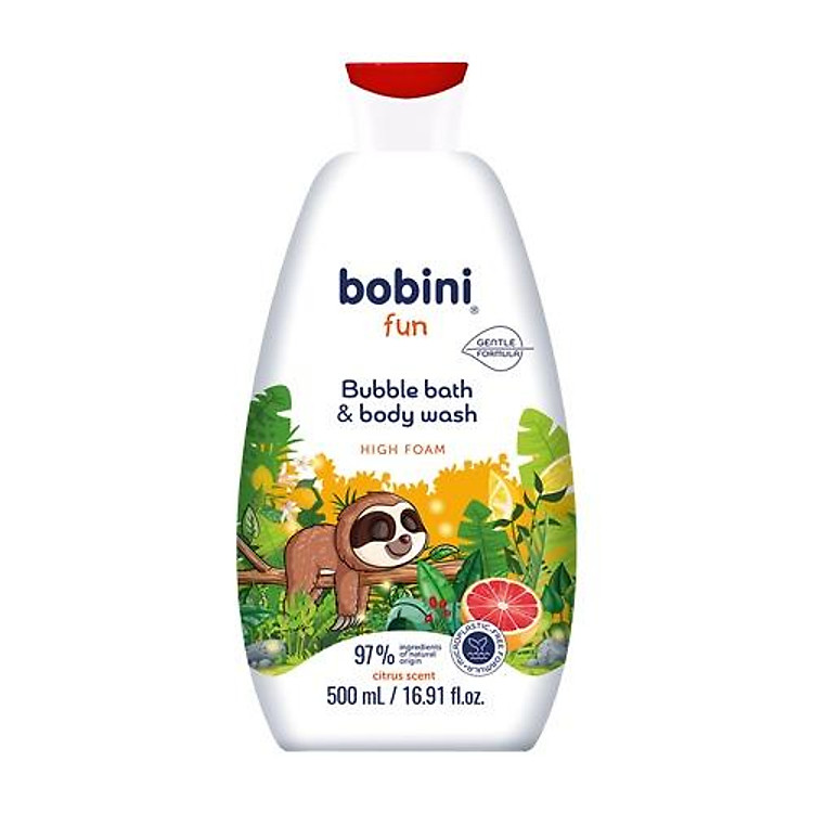 Gel tắm Bobini Fun cho trẻ 500ML Chính hãng Giá tốt - Hình ảnh 4