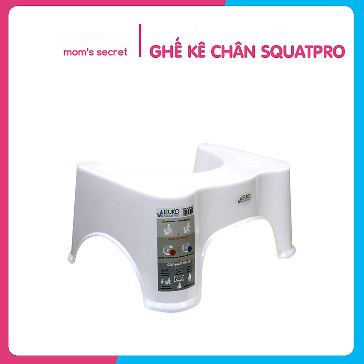 Ghế kê chân vệ sinh SQUATPRO Model 20120 Loại Lớn cao 21cm, giúp đi vệ sinh đúng chuẩn, kích thích cho đường tiêu hóa - Hàng chính hãng