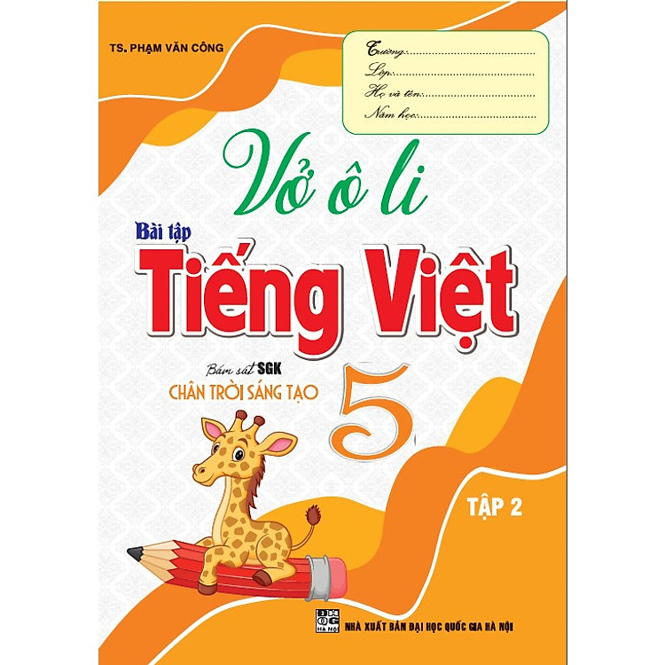 Vở ô li bài tập tiếng việt lớp 5 – tập 2