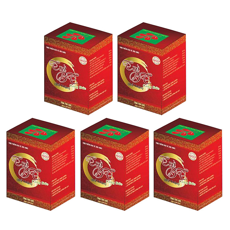 Combo 5 hộp Thực phẩm chức năng bảo vệ sức khỏe Trà Bổ Thận BT Công Đức