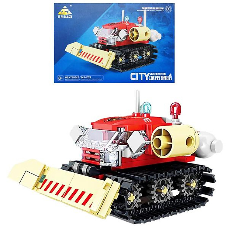 Đồ Chơi Lắp Ráp Xe Cứu Hỏa Kazi Chính hãng Ưu đãi - Hình ảnh 2