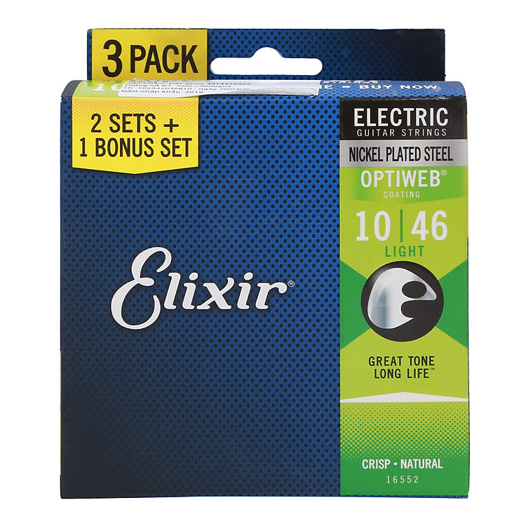 Dây đàn guitar điện Electric optiweb pack 3 16552