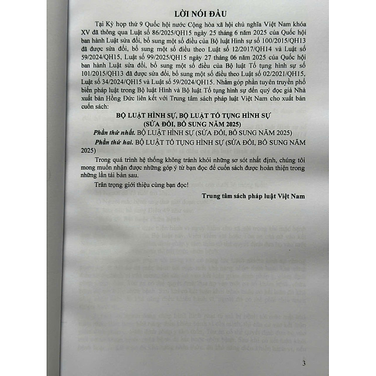 Bộ Luật Hình Sự, Bộ Luật Tố Tụng Hình Sự sửa đổi, bổ sung năm 2025 (V2599T) - Ảnh 3