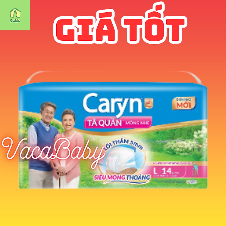 Tham Khảo tại ConCung: Tã quần người già Caryn size L14 , nhận ngay nhiều Ưu đãi