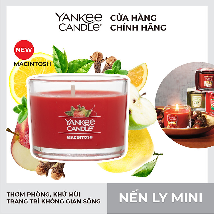 Nến ly mini Yankee Candle - Macintosh