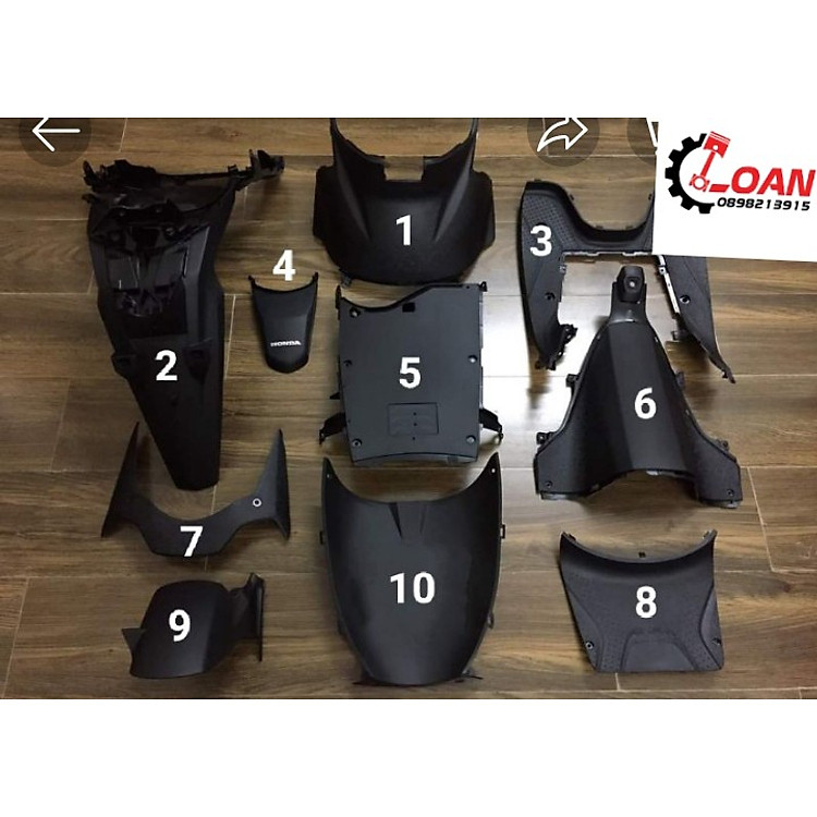 Full Chi Tiết Nhựa Nhám dành cho xe Vision 2021