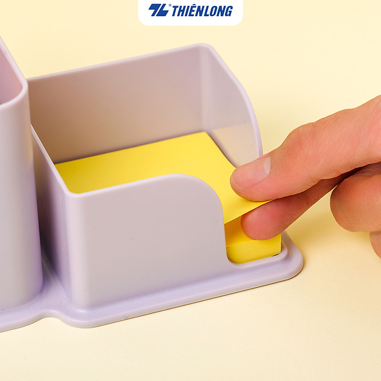 Ống cắm bút Thiên Long PS-003 - Khay giấy notes đa dụng - Ảnh 6
