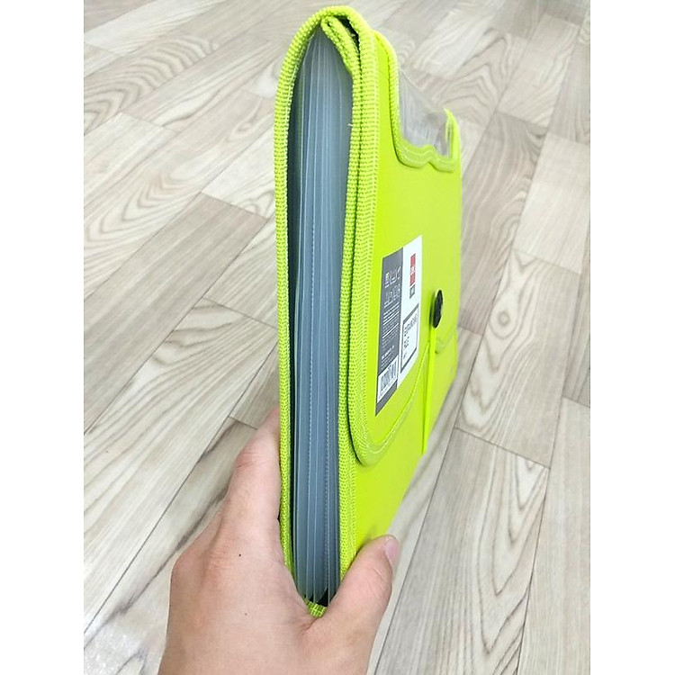 Cặp Xốp 7 Ngăn Deli 38127 - Xanh Chuối - Ảnh 4