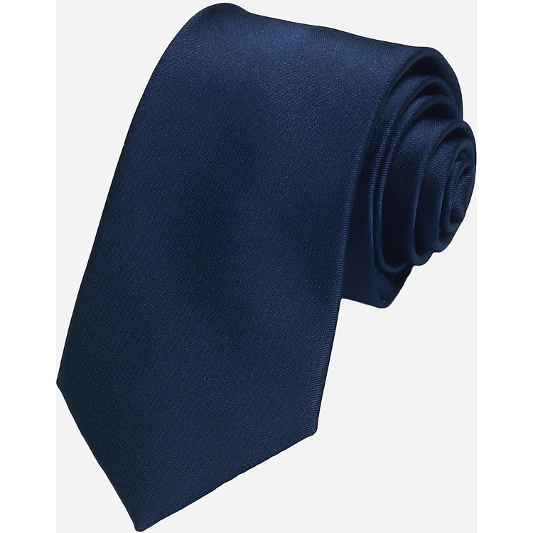 Cà vạt xanh than đậm lụa cao cấp A394