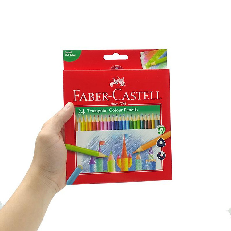 Hộp 24 Bút Chì Màu Tam Giác Faber-Castell Triangular - Ảnh 7