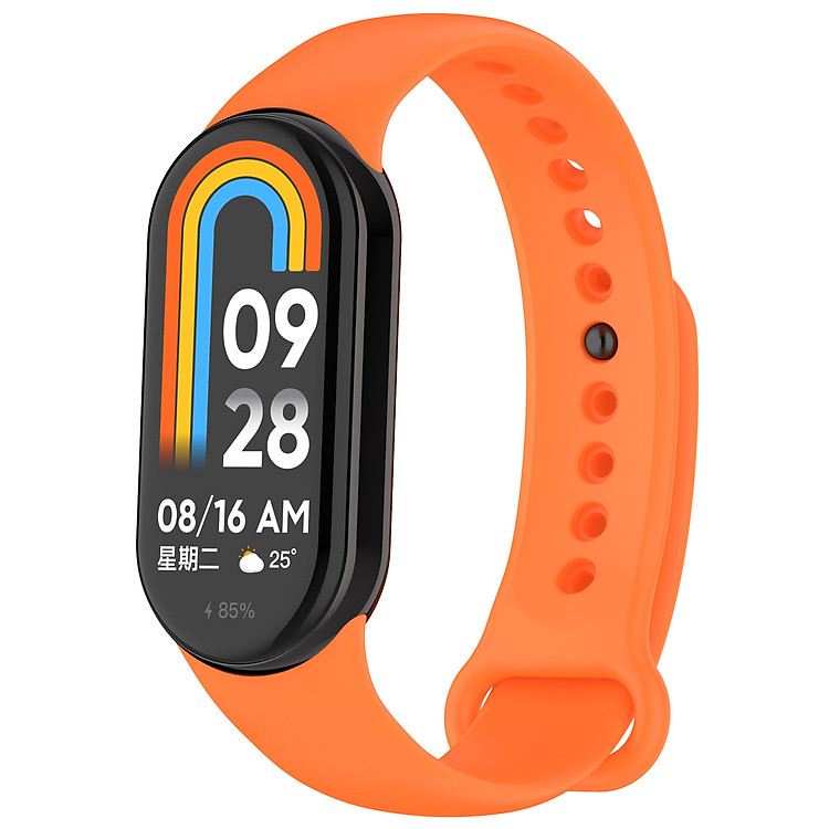 Dây đeo cho vòng đeo tay thông minh Xiaomi MiBand 8/ Miband 9/ Mi band 10 ngàm thép_ Hàng Chính Hãng