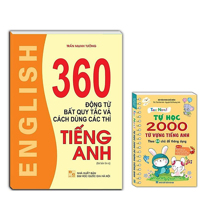 360 Động Từ Bất Quy Tắc – Take Note – Tự Học 2000 Từ Vựng Tiếng Anh