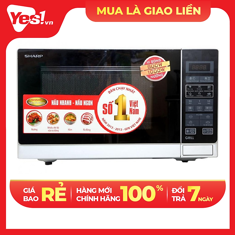 Lò vi sóng Sharp R-G572VN-S - Hàng Chính Hãng - Chỉ Giao Hồ Chí Minh