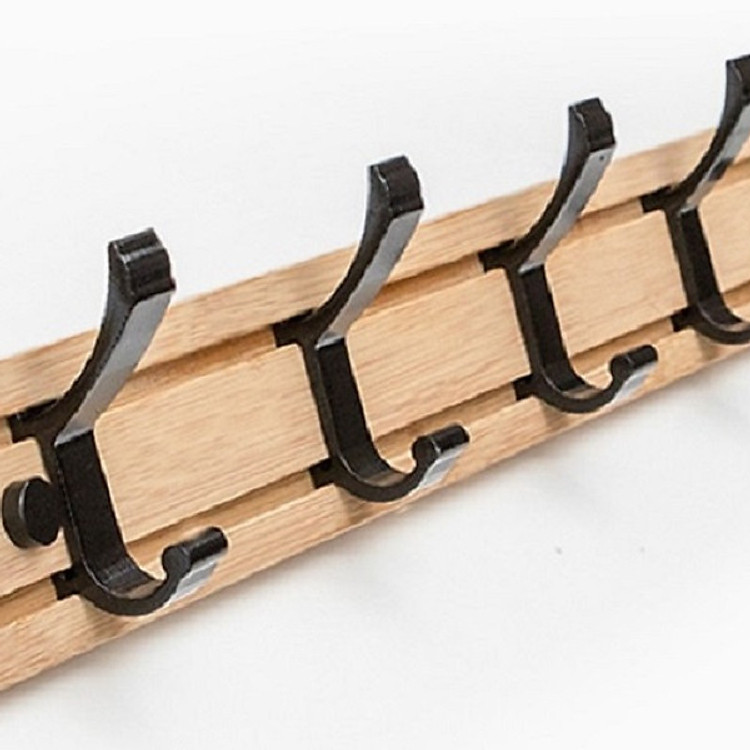 Móc treo quần áo, khăn gắn tường bằng gỗ