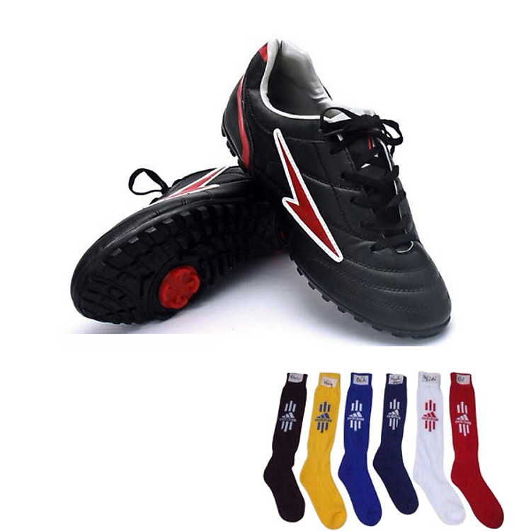 Giày đá bóng Yesure Prowin Los trẻ em màu đen - Tặng vớ dài cao cấp ( màu ngẫu nhiên )