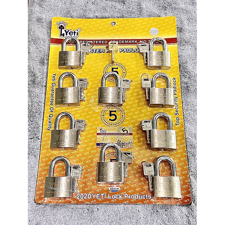 Khóa Yeti 6F Bộ 10 chìa chủ - Italy