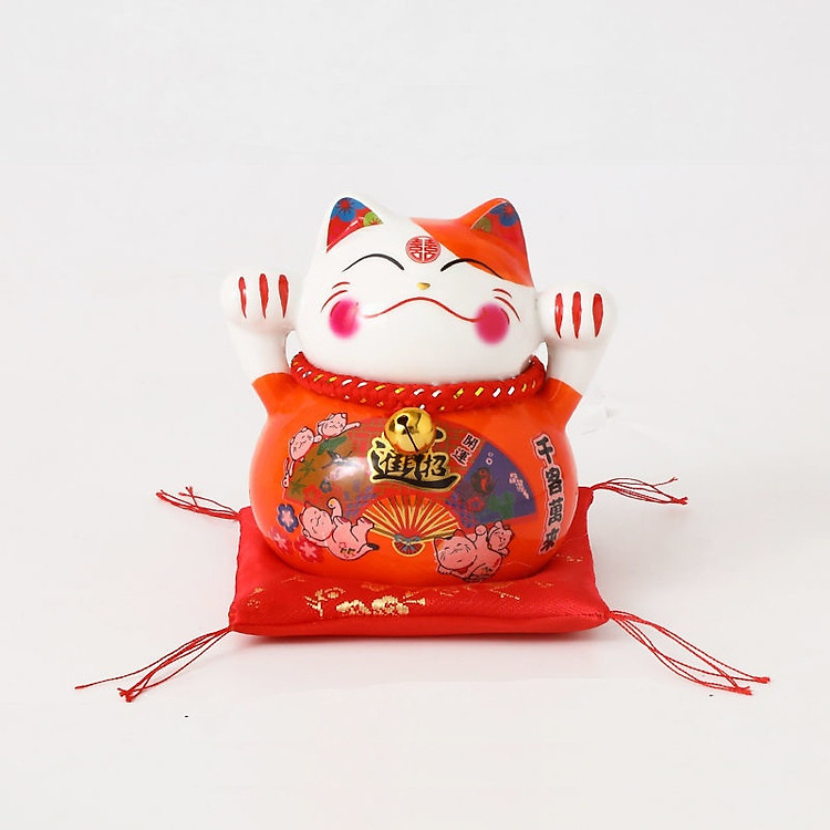 Mô hình Mèo Lucky Neko may mắn ống tiết kiệm nhỏ trang trí nhà cửa xe hơi quà tặng- arthouse_ Hàng chính hãng