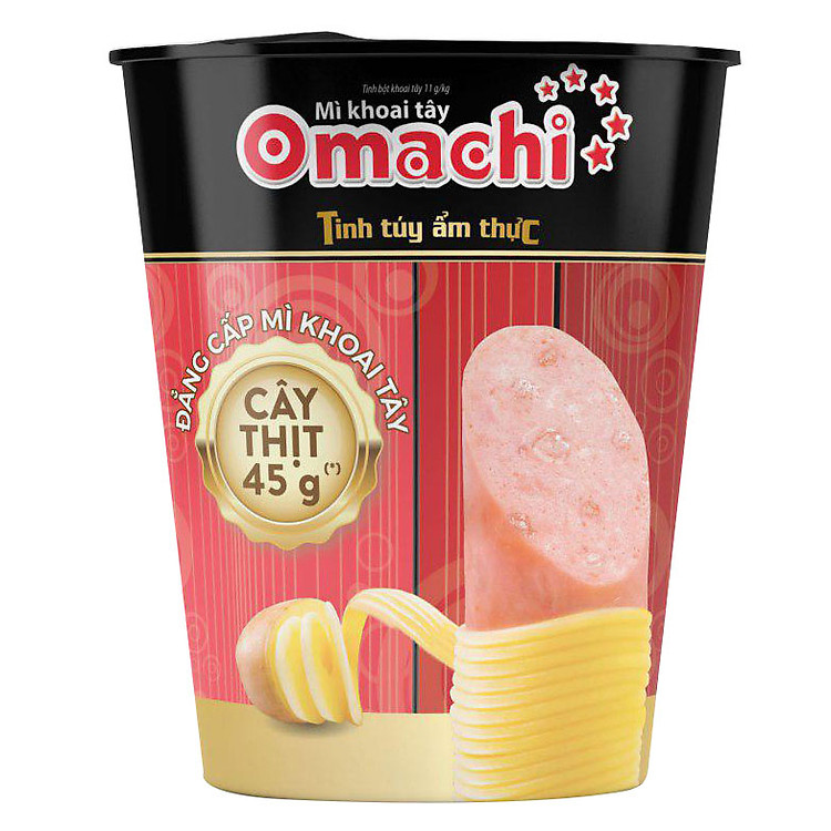 Ly Mì Omachi Xốt Bò Hầm Có Thịt Thật (113g)