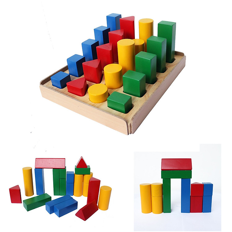 Bộ đồ chơi gỗ hình học Winwintoys Chính hãng Tiết kiệm - Hình ảnh 2