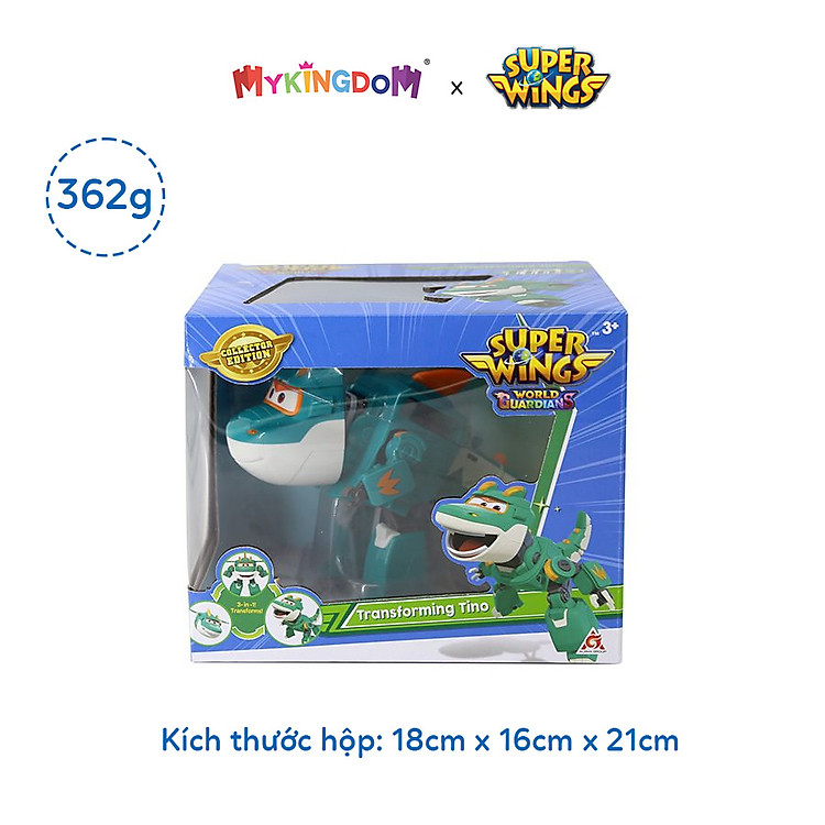 Robot Biến Hình SUPERWINGS Khủng Long Tino Chính hãng Tiết kiệm - Hình ảnh 2
