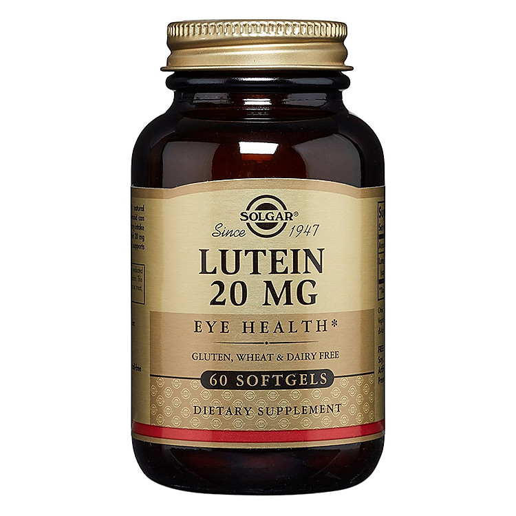 NHẬP KHẨU USA CHÍNH HÃNG - Viên uống bổ mắt bổ sung lutein, tăng cường thị lực Solgar Lutein 20mg