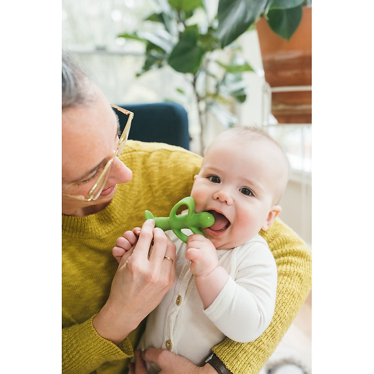 Mua Ngậm nướu hạt đậu xanh 100% Silicone Chính hãng Giá rẻ - Hình ảnh 5