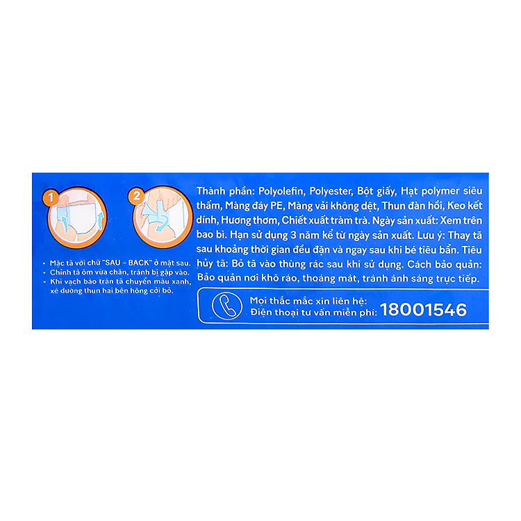 Tã quần Huggies L68 Skin Care cho bé Chính hãng Ưu đãi - Hình ảnh 3
